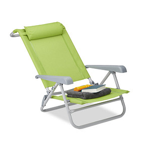 4052025929374 - relaxdays Klappstuhl mit Armlehnen grün 1 St