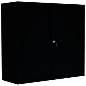 4061815524408 - Schiebetürenschrank 550149 tiefschwarz 2 Fachböden 1200 x 450 x 1090 cm  4061815524408 LÜLLMANN