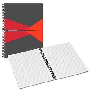 4002432112630 - Collegeblock 4648-00-25 Office Muster liniert   liniert Rand beidseitig  A4 90g grau 90 Blatt 4002432112630 Leitz