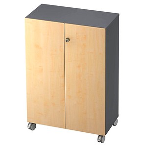 4032062157930 - HAMMERBACHER Aktenschrank Profi V238T3RA G 3 SG graphit ahorn 2 Fachböden 800 x 420 x 1172 cm