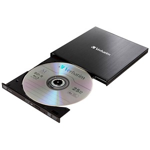 verbatim Slimline externer Blu-ray-Brenner schwarz