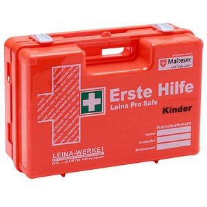 LEINA-WERKE Erste-Hilfe-Koffer Pro Safe Kinder DIN 13157 orange