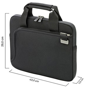 DICOTA Laptoptasche Laptop Sleeve SMART Kunstfaser schwarz D31182-RPET bis 39,6 cm (15,6 Zoll)