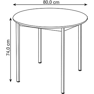 3700245505953 - Schreibtisch 80ROGG 65-130cm (H) 80x80cm (BxT) rund grau dunkelgrau 3700245505953 SODEMATUB 3700245505953 - Schreibtisch 80ROGG 65-130cm (H) 80x80cm (BxT) rund grau dunkelgrau 3700245505953 SODEMATUB
