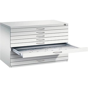 4067521467589 - 7100 Planschrank lichtgrau 10 Schubladen 1100 x 765 x 760 cm 4067521467589 C+P-Möbel