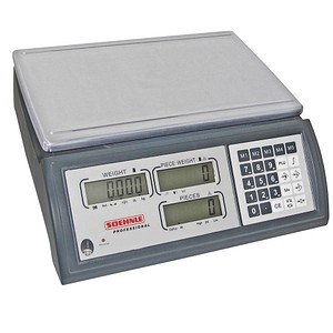 4006484920533 - Zählwaage mit drei Anzeigefeldern Wägebereich bis 6 kg Ablesbarkeit 02 g Wägeplatte 360 x 240 mm