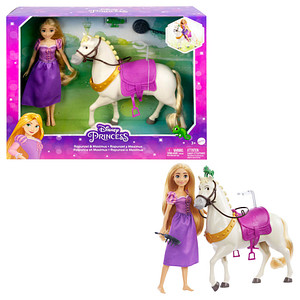 Mattel GAMES Rapunzel & Maximus Disney Prinzessin Puppenzubehör-Set