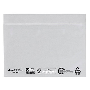 Docufix Lieferscheintaschen classic eco 2FVDO335111PCR C6 ohne Aufdruck selbstklebend  4009445051116 Docufix 1000 Stück