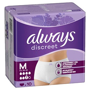 always Inkontinenzhosen discreet Gr. M, 10 St.