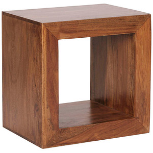4250739279680 - WOHNLING Sheesham Standregal Massiv 44x44 cm Cube Massivholz