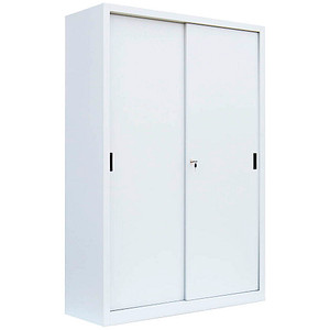 4061815524590 - Schiebetürenschrank 550167 signalweiß 4 Fachböden 1200 x 450 x 1950 cm  4061815524590 LÜLLMANN