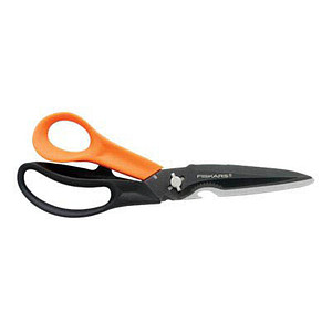 FISKARS® Papierschere Cuts+More orange/schwarz 23,0 cm