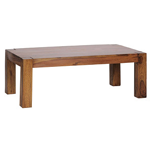WOHNLING Couchtisch rechteckig Massivholz sheesham 110,0 x 60,0 x 40,0 cm, 1 St.