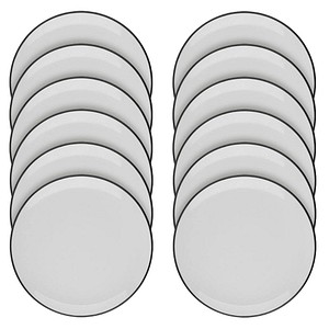8680502091250 - 12 Teller Modest Black Lona grau 210 cm 8680502091250 12 Stück