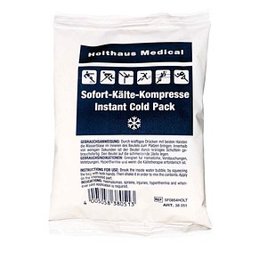 4005058380513 - Holthaus Medical Sofort-Kälte-Kompresse Einmalgebrauch klein Sofortige Anwendung ohne Vorkühlung möglich 1 Stück Maße (L x B) 10 x 13 cm