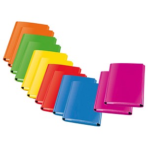 VELOFLEX Sammelmappen VELOCOLOR 32,0 cm 2x gelb, 2x rot, 2x grün, 2x blau, 2x pink, 2x orange, 12 St.