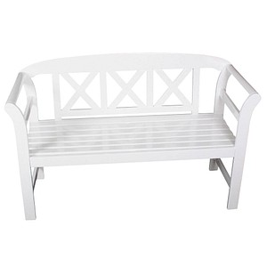Garden Pleasure Vancouver Gartenbank weiß