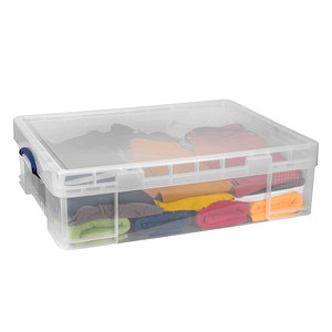 Really Useful Box Aufbewahrungsbox 70,0 l transparent 81,0 x 62,0 x 22,5 cm