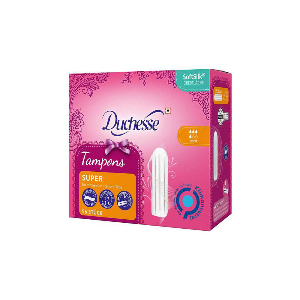 Duchesse Tampons Super für mittlere bis stärkere Tage 56 St.