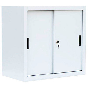 4061815524132 - Schiebetürenschrank 550087 signalweiß 1 Fachboden 800 x 450 x 750 cm  4061815524132 LÜLLMANN