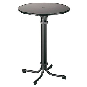 Stehtisch Multiflex grau rund