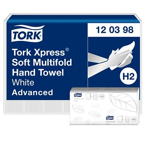 TORK Papierhandtücher 120398 Xpress® Soft H2 Advanced Interfold-Falzung 2-lagig 3.780 Tücher