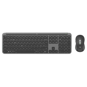 Logitech MK950 for Business Tastatur-Maus-Set kabellos grafit