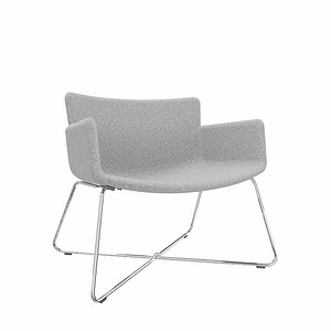 4260761571775 - Sessel LODUS hellgrau chrom Stoff 4260761571775 - Sessel LODUS hellgrau chrom Stoff
