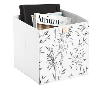 Zeller Grass Aufbewahrungsbox weiß 32,0 x 32,0 x 32,0 cm, 1 St.