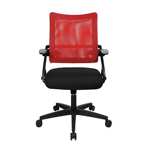 Topstar Bürostuhl New S'move, DS100A T201 Stoff rot, Gestell schwarz