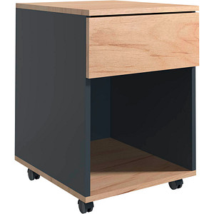 4051814419409 - Rollcontainer Beistellcontainer mit Schubladen Maße ca H 55 x B 39 x T 45 70 cm Bürocontainer - Dalosa 1 Schublade
