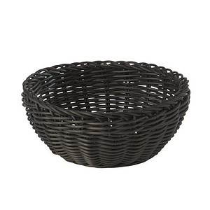 4004133506077 - APS PROFI LINE Korb rund Praktischer Korb aus Polypropylen Maße (Ø x H) 20 x 8 cm schwarz