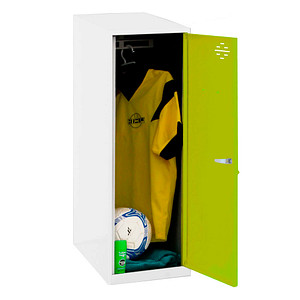 8425437118081 - Spind SIMONLOCKER DISM SINGLE weiß grün 8425437118081 1 Schließfach 400 x 500 x 915 cm 8425437118081 Simonrack