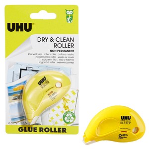 UHU DRY & CLEAN Kleberoller wieder ablösbar - 8.5m x 6.5mm - Lösungsmittelfrei