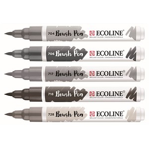 8712079518899 - Brush-Pens silber 8712079518899 5 Stück