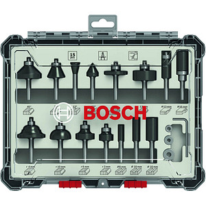 3165140958028 - 2607017471 Fräser 15 tlg Mixed Fräser Set 6mm Schaft 2607017471 3165140958028