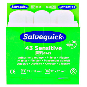 Salvequick® Pflaster Sensitive 1009943V weiß, 43 St.
