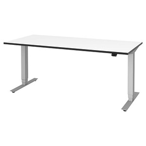 4059484224514 - röhr Imperia elektrisch höhenverstellbarer Schreibtisch weiß rechteckig T-Fuß-Gestell silber 1600 x 800 cm 4059484224514 - röhr Imperia elektrisch höhenverstellbarer Schreibtisch weiß rechteckig T-Fuß-Gestell silber 1600 x 800 cm