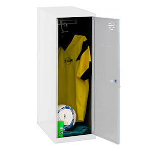 8425437118098 - Spind SIMONLOCKER DISM SINGLE weiß grau 8425437118098 1 Schließfach 400 x 500 x 915 cm 8425437118098 Simonrack