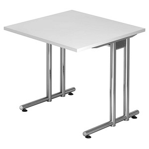 NS08 Schreibtisch weiß quadratisch