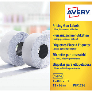 AVERY Zweckform Preisetiketten weiß permanent 26,0 x 12,0 mm, 1 Rollen