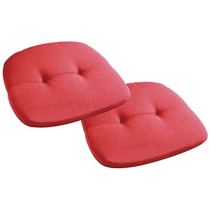 2 BEST Sitzkissen rot 45,0 x 45,0 cm