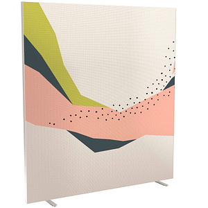 PAPERFLOW Trennwand easyScreen Colour, 61037 bunt 160,0 x 173,4 cm, 1 St.