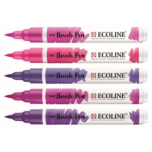 Talens ECOLINE® Brush-Pens lila, 5 St.