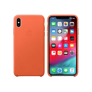 Leder Case Handy-Hülle für Apple iPhone XS Max sonnenuntergang