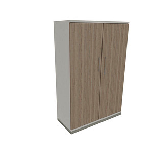 4260649681190 - fm Aktenschrank Oldenburg 4260649681190 weiß eiche natur 3 Fachböden 1000 x 442 x 1517 cm