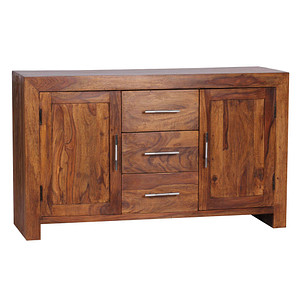 4250739279598 - WOHNLING Sheesham Massiv Sideboard 1185 x 40 cm montiert - Massivholz