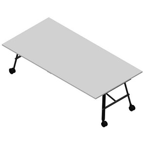 8029466017409 - Konferenztisch SERENITY grau rechteckig A-Gestell grau 2400 x 1200 x 750 cm 8029466017409 Quadrifoglio