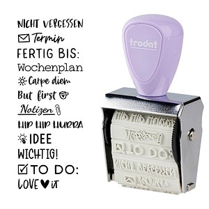9010035982043 - Trodat Creative Mini Bullet Journal - Stempel + Kissen Set