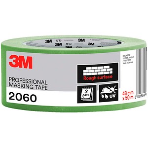 3M Malerband Grün 48 mm x 50 m Abdeckband für raue Oberflächen